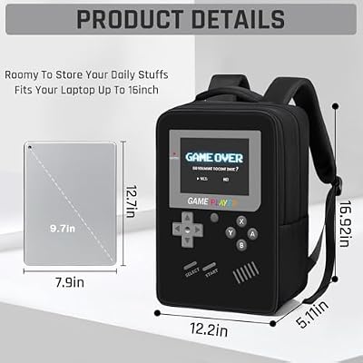 Gamer Backpack for Boys,School Boys Backpack for Kids Children Teens Elementary Middle High School,17 Large Capacity Student Bookbag & Multifunctional Video Game Travel Bag
