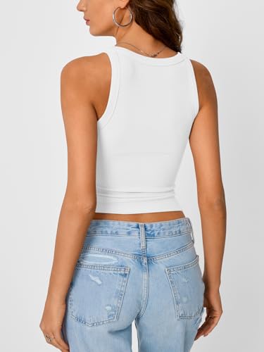 Trendy Queen Womens Tank Tops Crop Camisole Summer Fashion Sleeveless Ribbed Workout Basic Going Out Gym Spring Clothes 20254