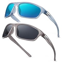 Blue Frame/Ocean Mirror + Grey Black Frame/Grey Lens