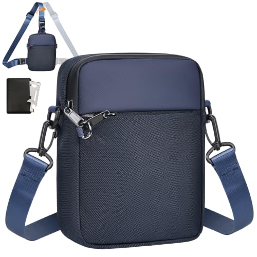 Bolso bandolera Eshow pequeño con bloqueo RFID y riñonera cruzada multifuncional unisex