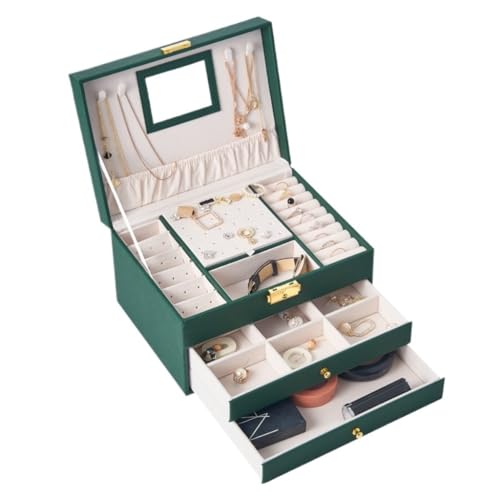 Boîte de rangement de bijoux de boucle d'oreille pour coiffeuse