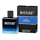 Mustang Signature for him Parfüm Herren 50ml I Holzig-aromatisches Eau de Toilette Herren I Männer Parfüm für jedes Alter I Aromatisch, sportlich & cool mit Ananas, Kaschmirholz, Moschus & Patchouli