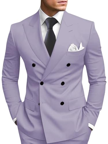 Men's Suits for Men Slim Fit Mens 2 Piece Suit Double Breasted Suit Men Wedding Prom Suits Formal Men's Tuxedos