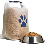 (re)zip Large Roll Top Pet Food Storage Bag 40-Cup, BPA-Free, Food-Grade, Pet-Safe, Freshness Seal for Camping, Travel & Daily Use, Machine Washable, Cobalt Blue