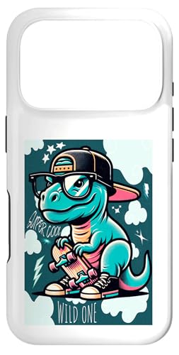 Cool Skate Dino Baby Dinosaur Cartoon for Kids �X�}�z�P�[�X iPhone 17 Pro �p