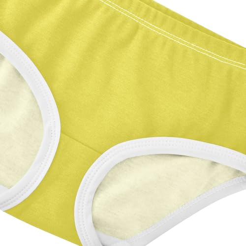 Joisal Cotton Girls Underwear Toddlers Yellow Mimosa Mustard Girl Panties Cute Fancy Underpants Briefs 2t4
