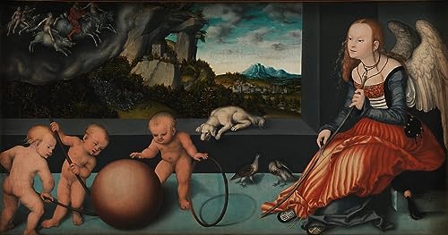 Mélancolie par Lucas Cranach l'Ancien poster toile décoration murale salon 50x70 cm