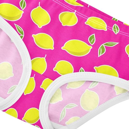 Fruit Lemon Pink Toddler Girls's Underwear 2T 23029004