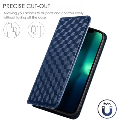 BaiFu Case for Oukitel C51 Wallet Case, PU Leather Magnetic Closure Flip Case Phone Case Compatible with Oukitel C51, Square4 - Image 3