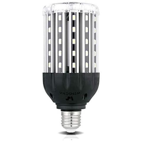 Wenscha E27 LED Corn Light Bulb, 25W 220W Equivalent Corn Bulb 6000K Daylight White, 2500 Lumen Super Bright LED Light Bulb for Indoor Outdoor Large Area Garage Porch Garden Warehouse Backyard Cover