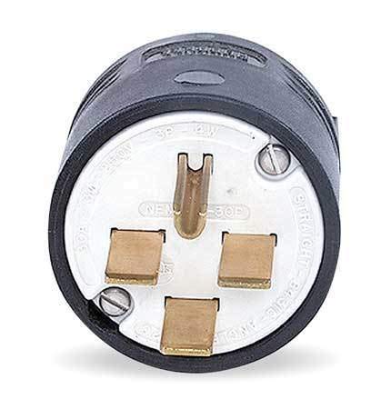 4 Wire Industrial Straight Blade Plug - HUBBELL WIRING DEVICE-KELLEMS HBL8431C