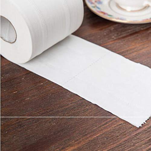 Hstore Paper Towels,10 Roll Soft Skin-Friendly Household Kitchen Toilet Paper Tissue 3Ply Paper Towels White