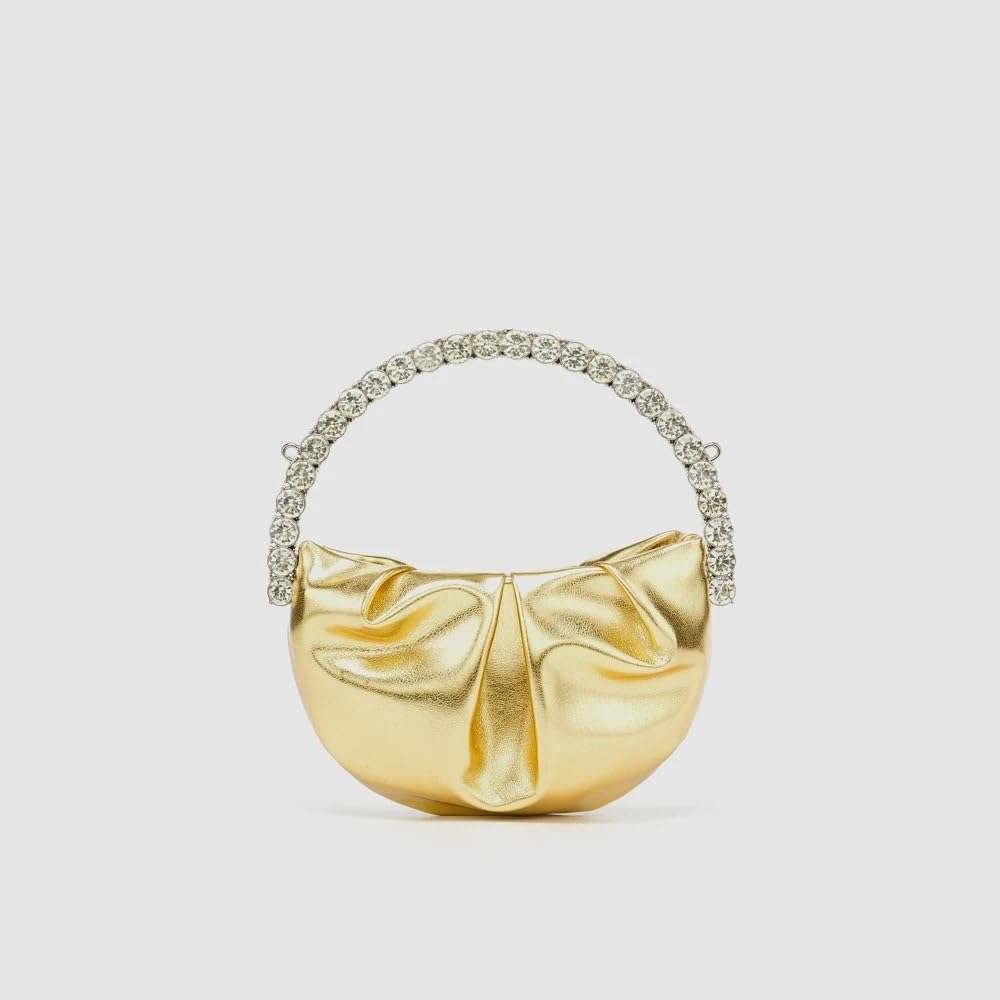 Portamonete e borsa di lusso in cristallo lucido con strass
