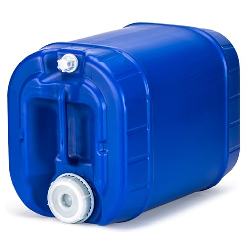5 Gallon Water Jug with Lid and Spigot (6-Pack)