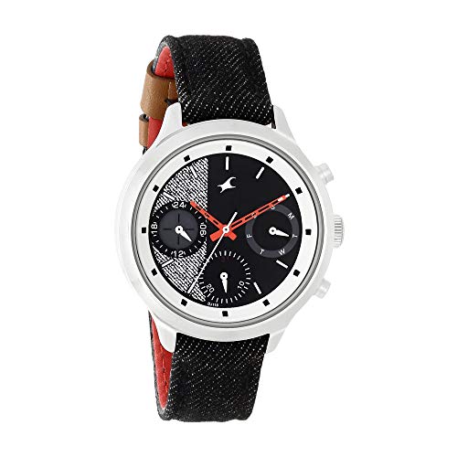 Image of Fastrack Denim Analog Black Dial Women's Watch-6179SL01