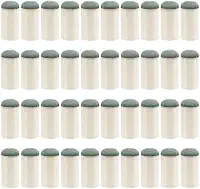 20 peças de pontas para taco de sinuca, pontas de taco de bilhar de 1,3 x 3 cm de substituição para pontas de taco de sinuca para sinuca e bilhar