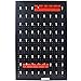 Yone jx je Pegboard Wall Organizer, 4ft Metal Garage Pegboard Tool Organizer w/3 Pegboards, Drill Bit Rack, Wrench Rack, Hooks Accessories, Wall-Mounted Tool Storage Pegboard for Workshop Warehouse