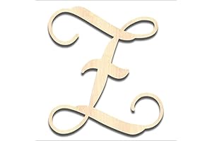 Back40Life Precision Cut Vine Wood Monogram Letter Z (13 Inch Unfinished)