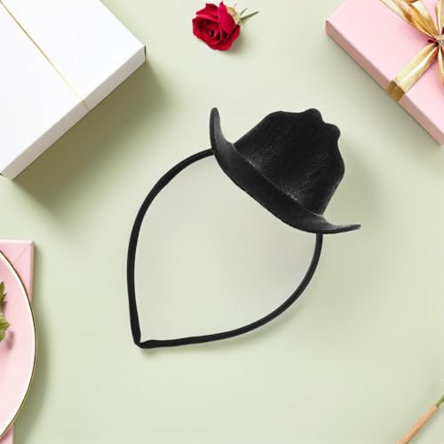 Bandeau haut-de-forme noir 13.5cm : accessoire déguisement réutilisable fêtes