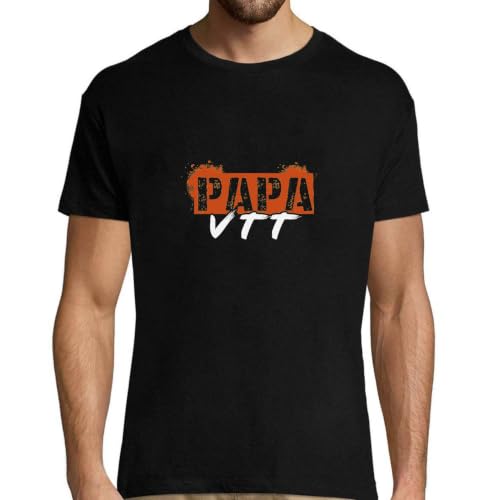T-shirt Homme Papa VTT humoristique imprimé en France pour anniversaire