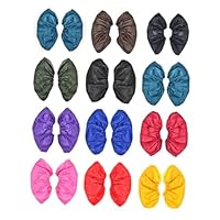 Ciieeo 6 Paia Copriscarpe Impermeabili Riutilizzabili Overshoes Antiscivolo Resistenti all Acqua Lavabili Macchina Elastici e Adatti Esterni e Pioggia Colore Casuale Colore Casuale