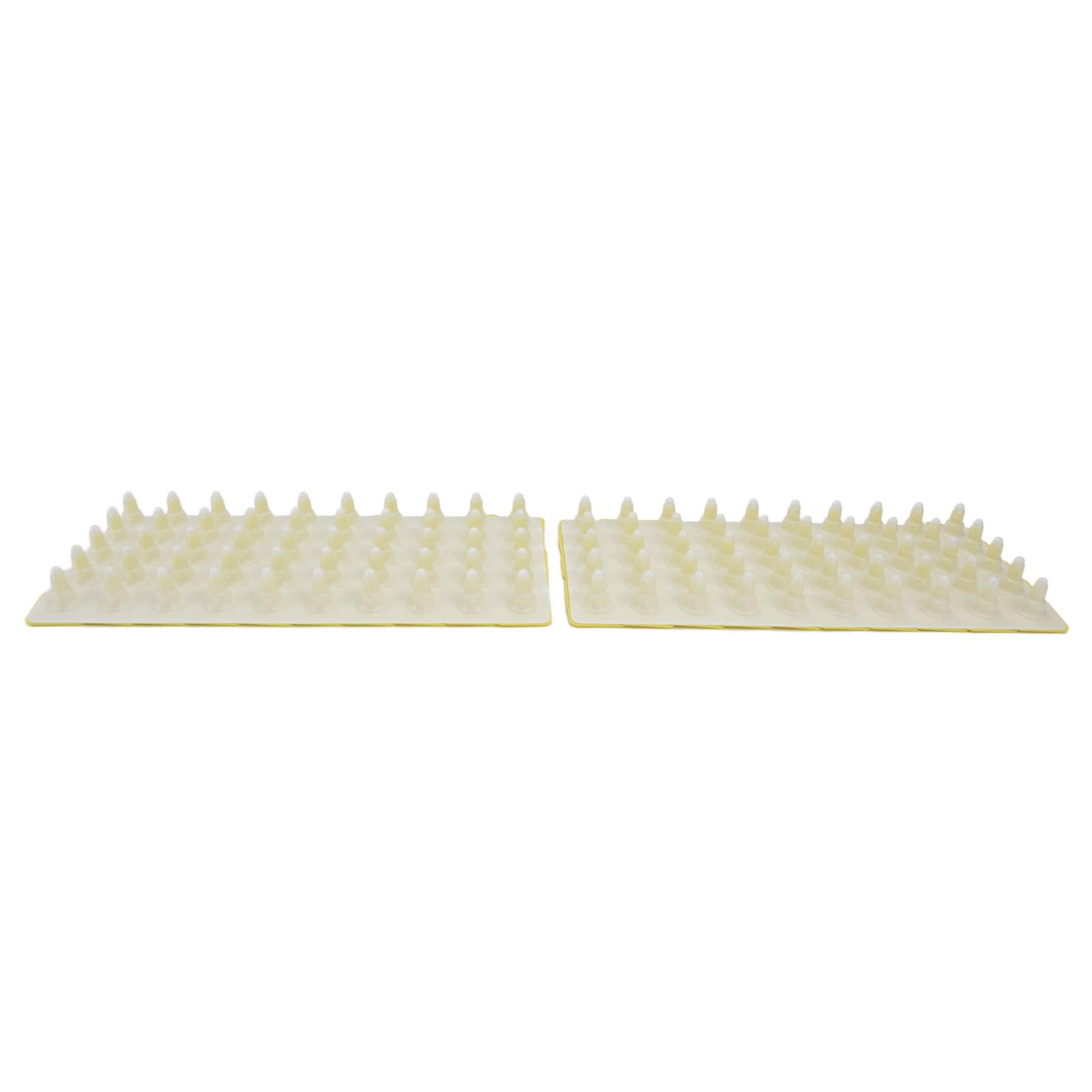 Set di etichette per orecchie di maiale Etichette per orecchie per bestiame 100 set Etichette in plastica giallo brillante con chiodi in rame per ovini, bovini, suini,