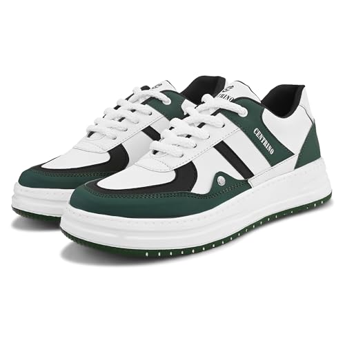 Image of Centrino Low-Top Sneakers for Men | Casual Shoes for Man Stylish | Lightweight Lace-Up Canvas Walking Shoes | Cushioned Insole | Breathable Comfortable Anti-Skid Sole | Trendy Mens Sneaker Shoes Daily (9536)