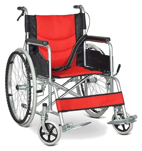 折りたたみ車椅子 家庭用旅行用手動車椅子軽量折りたたみステンレス鋼車椅子 360 ° ユニバーサルホイール 輸送援助