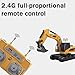 1:64 Premium Alloy Mini RC Construction Set-Forklift/Excavator/Dump Truck, 2.4GHz Engineering Vehicle, Suitable for Children (Forklift)