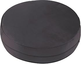 Floor Cushion, Velvet Look, 57 cm Diameter (Grey)