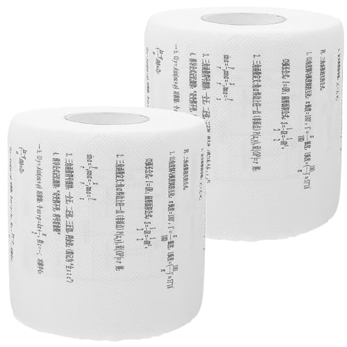 BESTYASH 2rollos Papel Higiénico Divertido Rollo Cocina Papel Servilleta Almuerzo