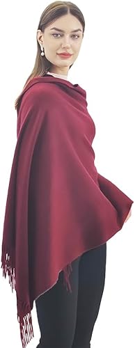 Miniatura 4 de DANA XU 100% cachemira pura lana extra grande pashmina bufanda chal y envoltura para mujeres invierno manta floral de gran tamaño