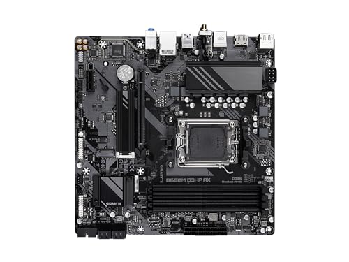 Image of GIGABYTE B650M D3HP AX (rev. 1.0) AMD AM5 mATX Motherboard, Support Ryzen 9000 /8000 /7000 Series, DDR5, 5+2+2 Power Phase, 2X M.2, PCIe 4.0, USB-C 3.2 Gen 1, WIFI6E, 2.5 GbE, EZ-Latch, Q-Flash Plus