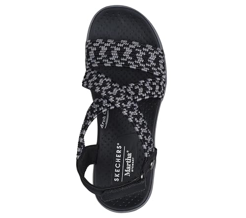 Skechers SKECHERS WOMEN'S MARTHA STEWART REGGAE CUP - COASTAL TRAIL,BKCC,8M