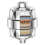 22-Stage Shower Filter, YEAUPE Water Filter Shower, Hard Water Filter, Improves Skin and Hair Health, removes Chlorine, Heavy Metals, and Other sediments, Vitamin C (1*Shower Head Filter)