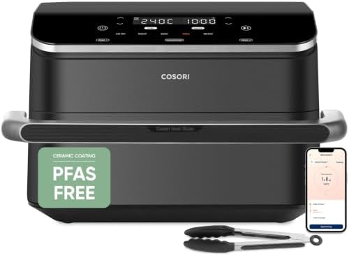 Cosori Smart Air Fryer 10L with App Control, Ceramic Coating, Fam...