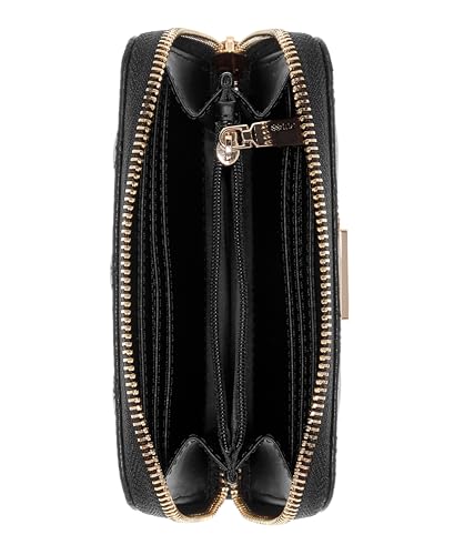 GUESS Phoebe Medium Zip Around Wallet, Black Logo2