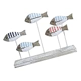 POPETPOP 無垢材 木製 彫刻 魚 工芸品 魚 アート 魚 壁 装飾 デコレーション