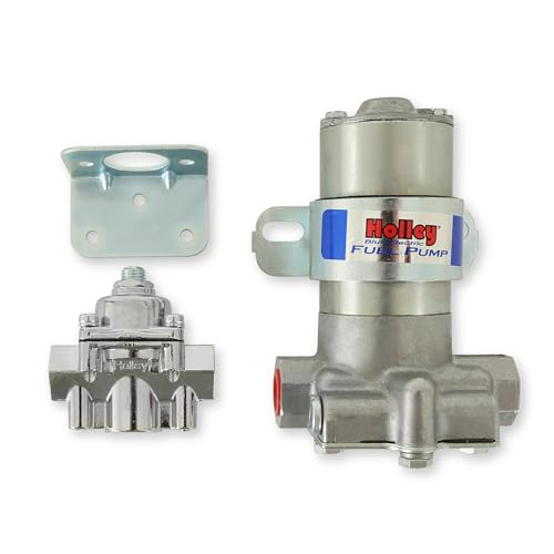 Holley 12-802-1 110 GPH Blue Electric Fuel Pump With Regulator