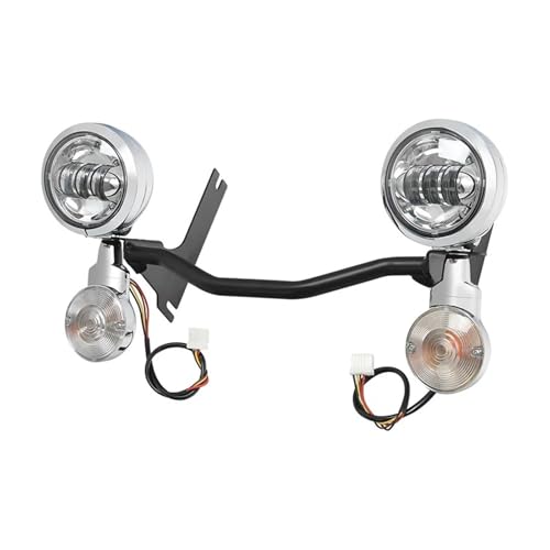 Feux antibrouillard moto clignotants étanches avec barre noire pour Touring Electra Glide 1994-2013