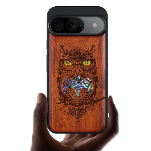 Étui pour Google Pixel 9 en bois naturel idéal pour vos sorties nature et ville