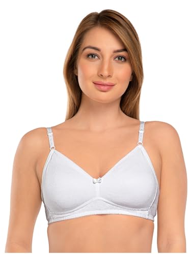 Image of DAISY DEE Women's Girls Cotton Non-Padded Wirefree Seamless Full Coverage Comfortfit Everyday Use T-Shirt Bra - NDSZN