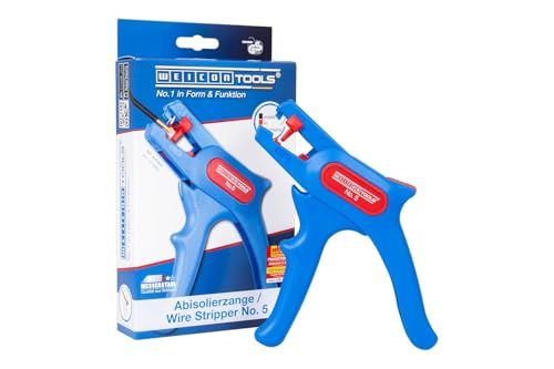 WEICON TOOLS Spelafili n. 5, spelafili automatico 0,2-6 mm², spelafili con taglierina laterale fino a 2 mm