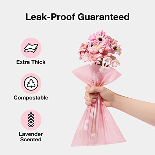 Vetreska Scented Dog Poop Bags, Lavender Scented, Leak Proof, Extra Thick And Compostable Pet Waste Bag, Eco Friendly And Earth Friendly Waste Bags For Dogs, 300 Counts15 Refill Rolls 9 X 13 Inches #TOP2