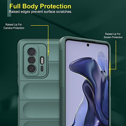 Image of Amazon Brand - Solimo Cover for Mobile Phone (Silicone Dark Green)