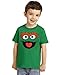 Sesame Street Oscar The Grouch Face Toddler T-Shirt-4T