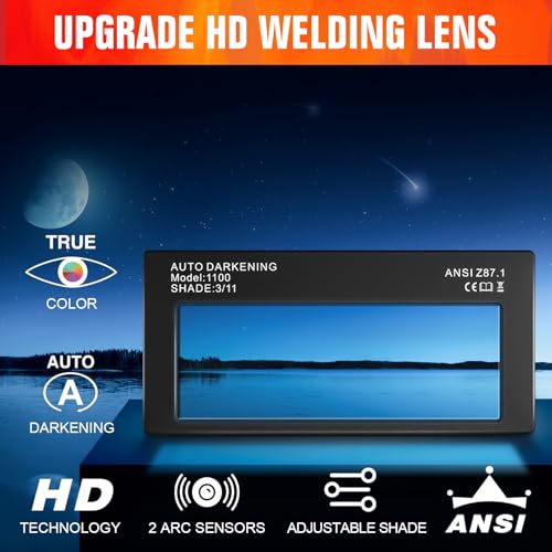 Image of Welding Helmet Lens Auto Darkening True Color Welding Lens