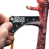 KLUK Custom Calls Spur Gauge, Anodized Aluminum, Black, Turkey Spur Measurement Tool, U.S. Patent D878,224 S