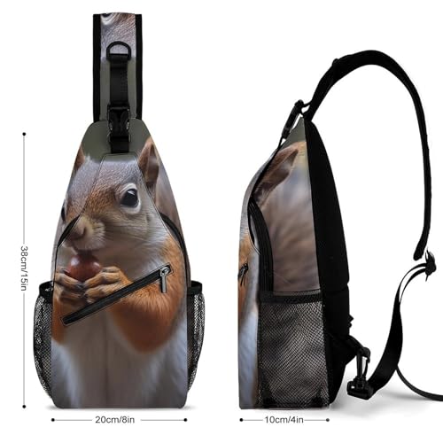 Mochila deportiva tipo sling para senderismo miniatura 2