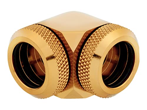 Corsair Hydro X Series XF Hardline Embout 90° 14mm OD - Or (x 2)